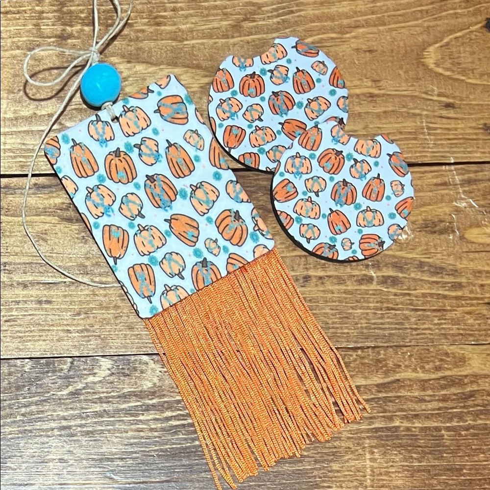 Turquoise Pumpkin Car Combo